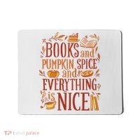 Books And Pumpkin Spice Fall Mousepad thumb 0