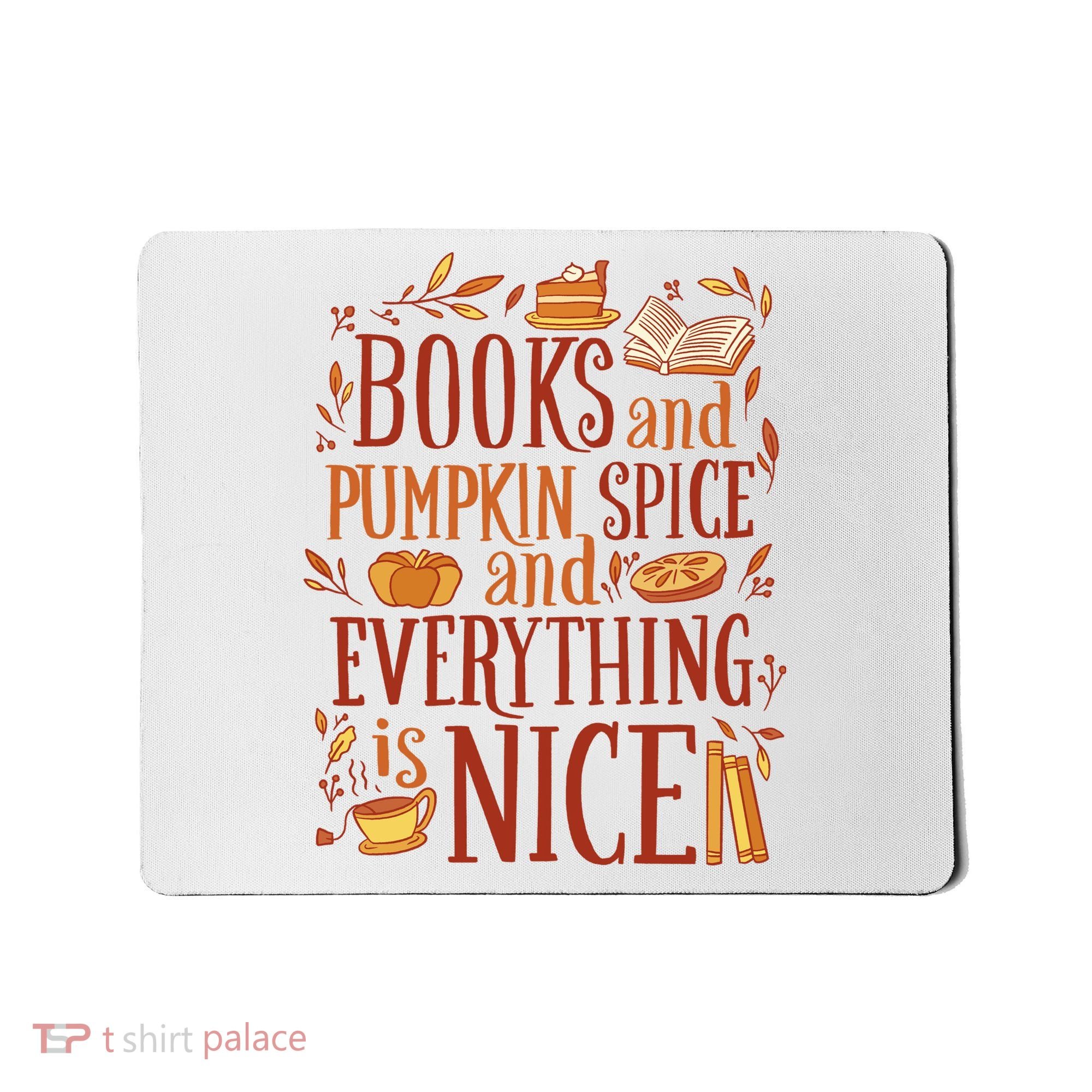 Books And Pumpkin Spice Fall Mousepad