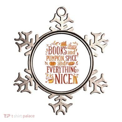 Books And Pumpkin Spice Fall Ornament