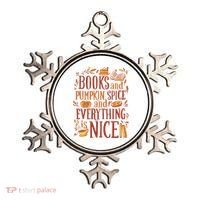 Books And Pumpkin Spice Fall Ornament thumb 0
