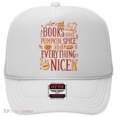 Books And Pumpkin Spice Fall Hat
