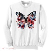 Butterfly America Patriotic 4th Of July Sweatshirt thumb 0