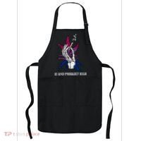 Bi And Probably High Skeleton Weed Cannabis 420 Stoner Apron thumb 0