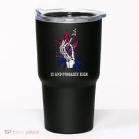 Bi And Probably High Skeleton Weed Cannabis 420 Stoner Tumbler thumb 0