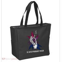 Bi And Probably High Skeleton Weed Cannabis 420 Stoner Tote Bag thumb 2