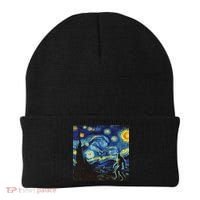 Bigfoot Art Painting Funny Sasquatch Women Beanie thumb 0