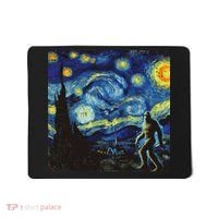 Bigfoot Art Painting Funny Sasquatch Women Mousepad thumb 0