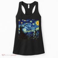 Bigfoot Art Painting Funny Sasquatch Women Women's Tank Top thumb 0