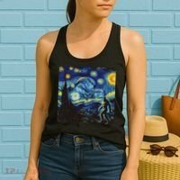 Bigfoot Art Painting Funny Sasquatch Women Women's Tank Top thumb 2