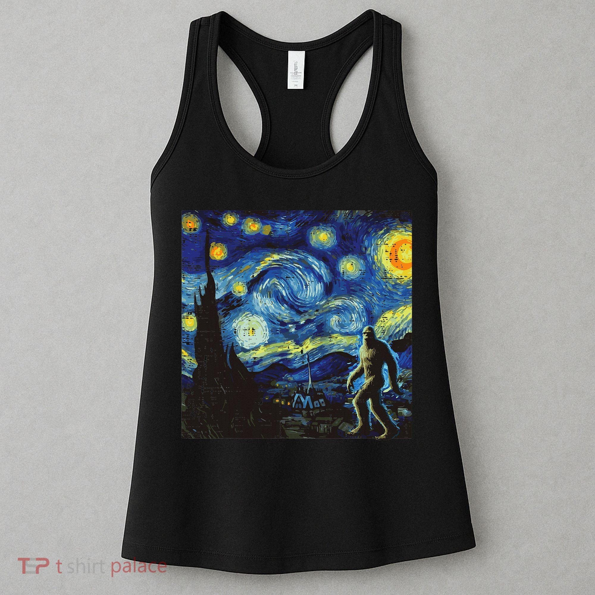 Bigfoot Art Painting Funny Sasquatch Women Women's Tank Top