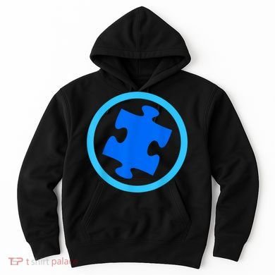 Blue Autism Puzzle for Autism Awareness Hoodie