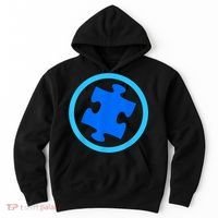Blue Autism Puzzle for Autism Awareness Hoodie thumb 0
