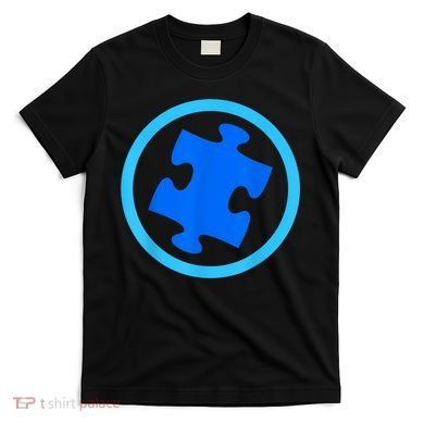 Blue Autism Puzzle for Autism Awareness T-Shirt