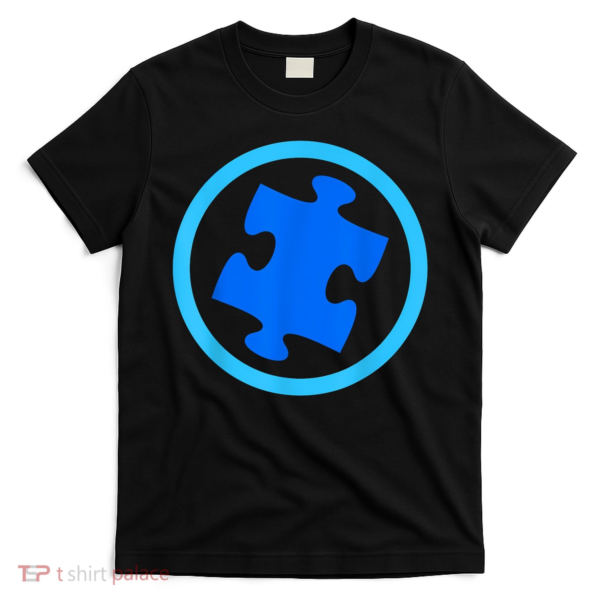 Blue Autism Puzzle for Autism Awareness T-Shirt