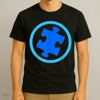 Blue Autism Puzzle for Autism Awareness T-Shirt thumb 3