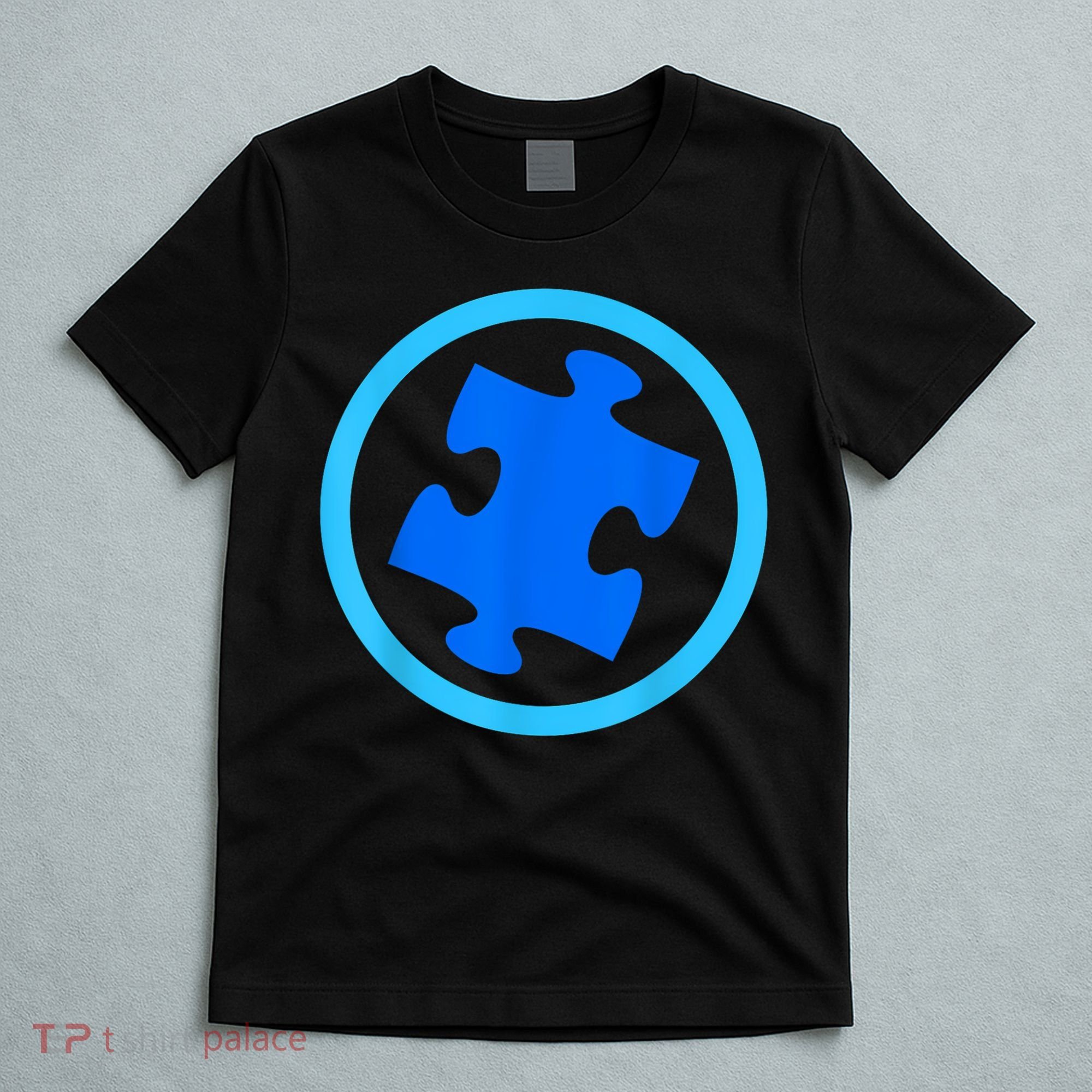 Blue Autism Puzzle for Autism Awareness T-Shirt