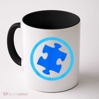 Blue Autism Puzzle for Autism Awareness Coffee Mug thumb 0
