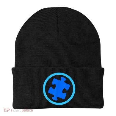 Blue Autism Puzzle for Autism Awareness Beanie