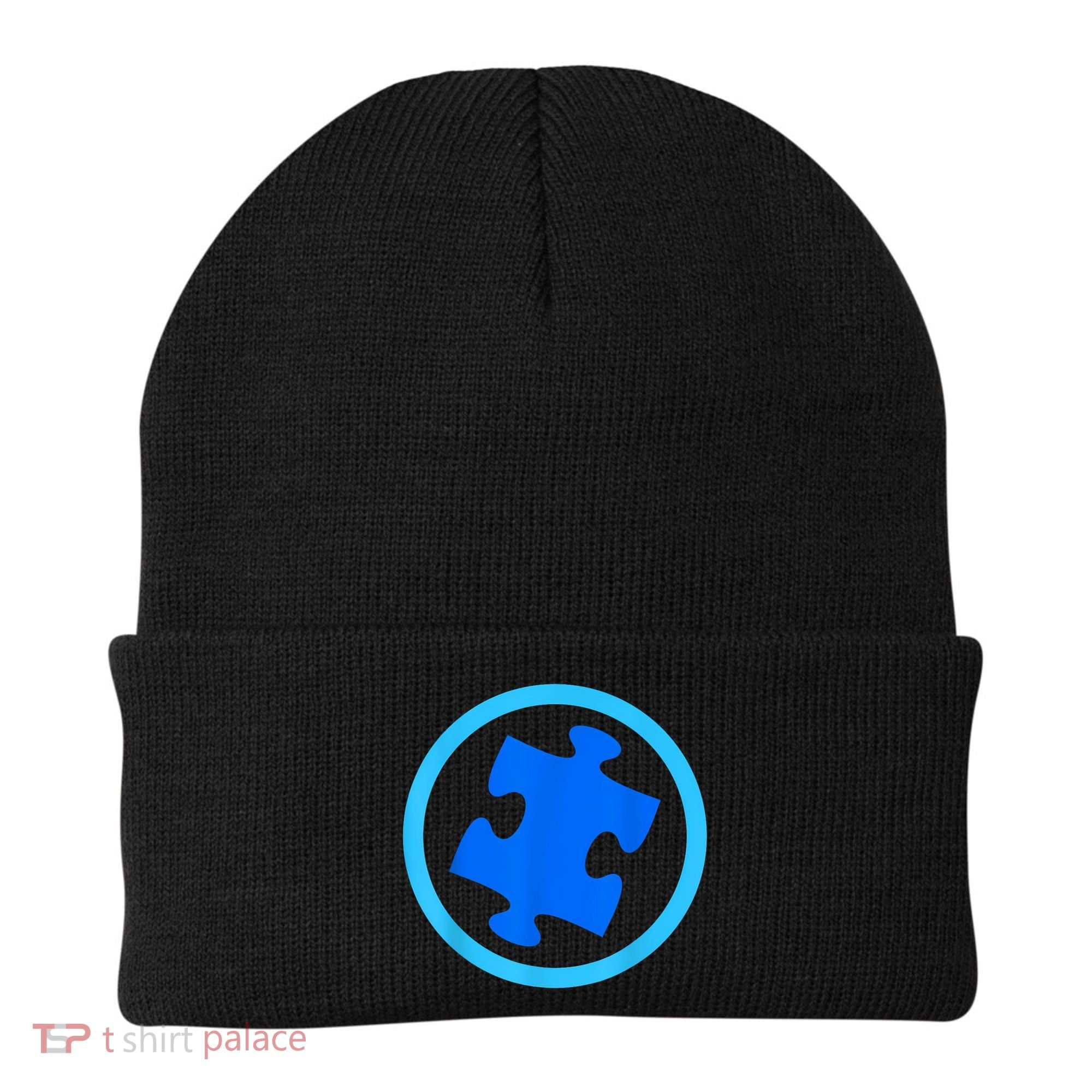 Blue Autism Puzzle for Autism Awareness Beanie