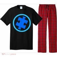 Blue Autism Puzzle for Autism Awareness Pajama Set thumb 0