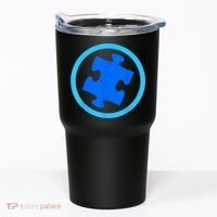 Blue Autism Puzzle for Autism Awareness Tumbler thumb 0