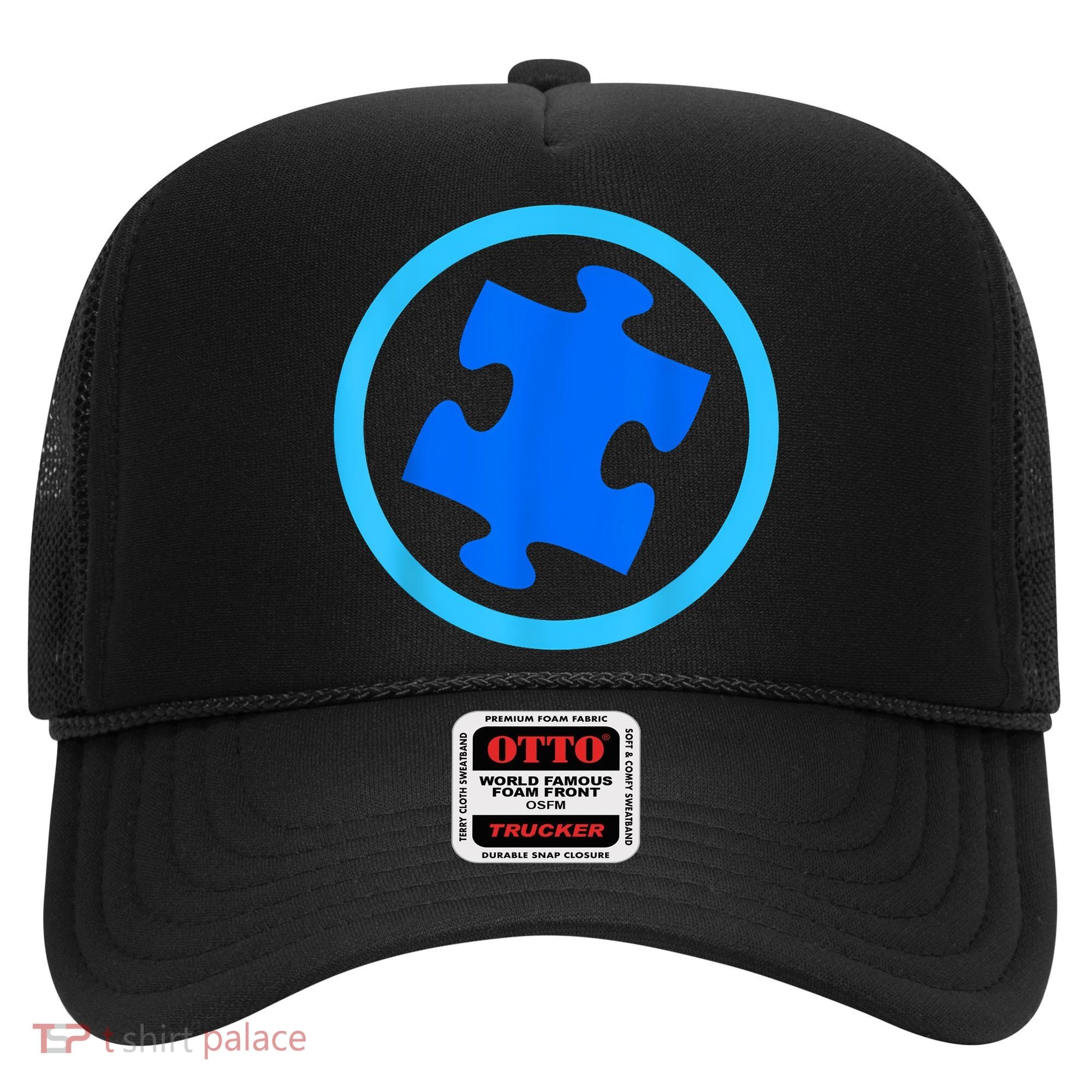 Blue Autism Puzzle for Autism Awareness Hat