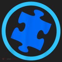 Blue Autism Puzzle for Autism Awareness Hat thumb 2