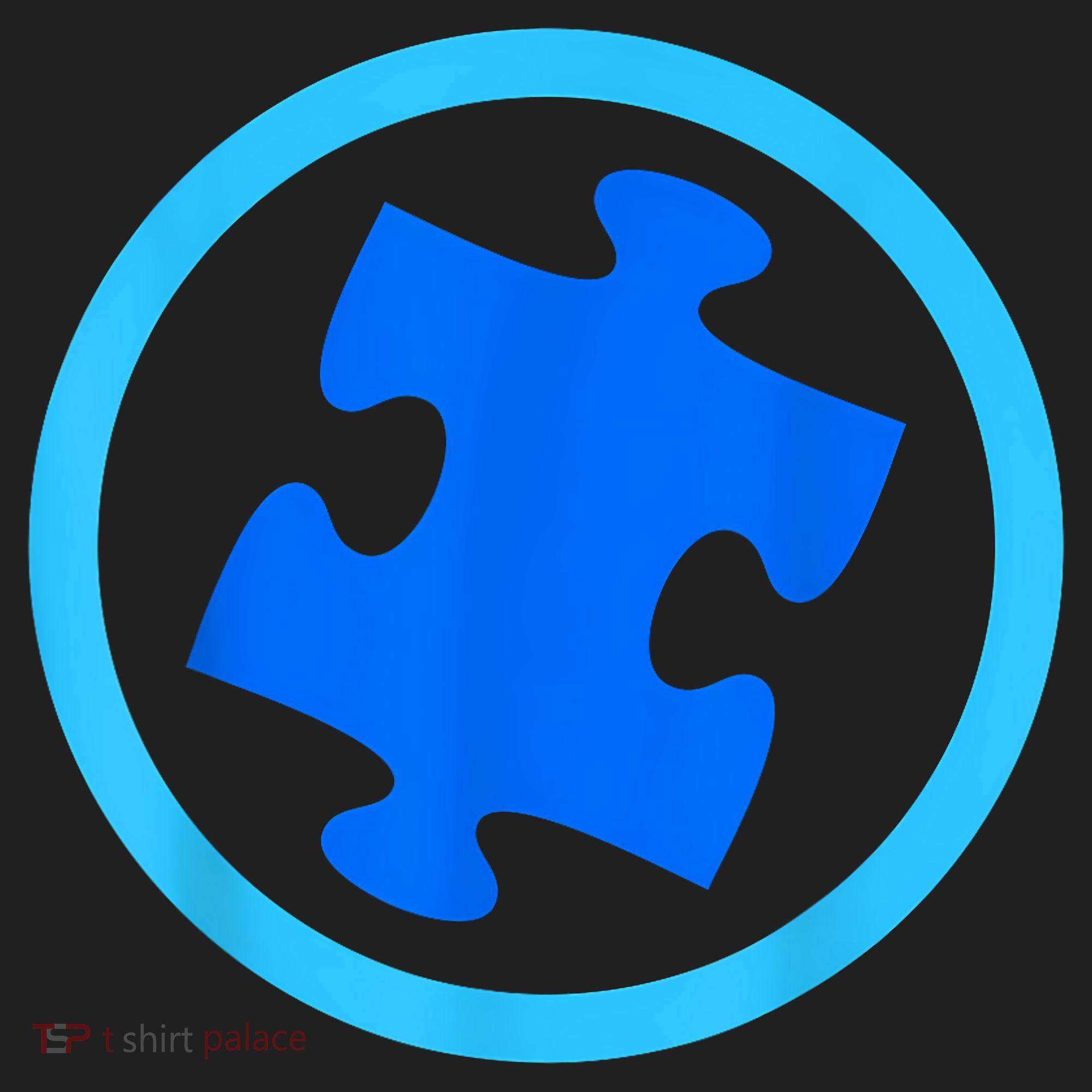 Blue Autism Puzzle for Autism Awareness Hat