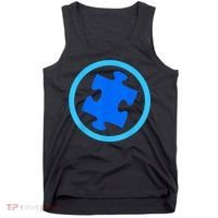 Blue Autism Puzzle for Autism Awareness Tank Top thumb 0