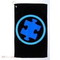 Blue Autism Puzzle for Autism Awareness Golf Towel thumb 0