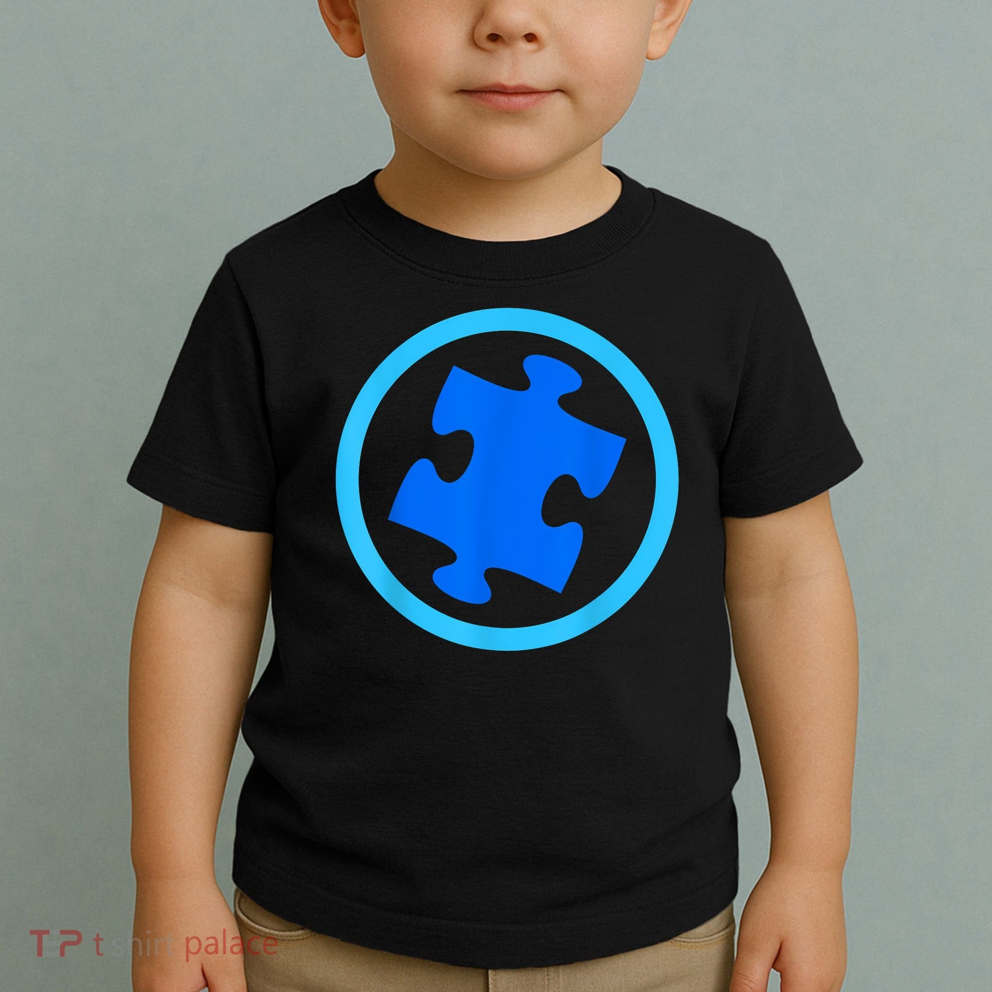 Blue Autism Puzzle for Autism Awareness Toddler T-Shirt