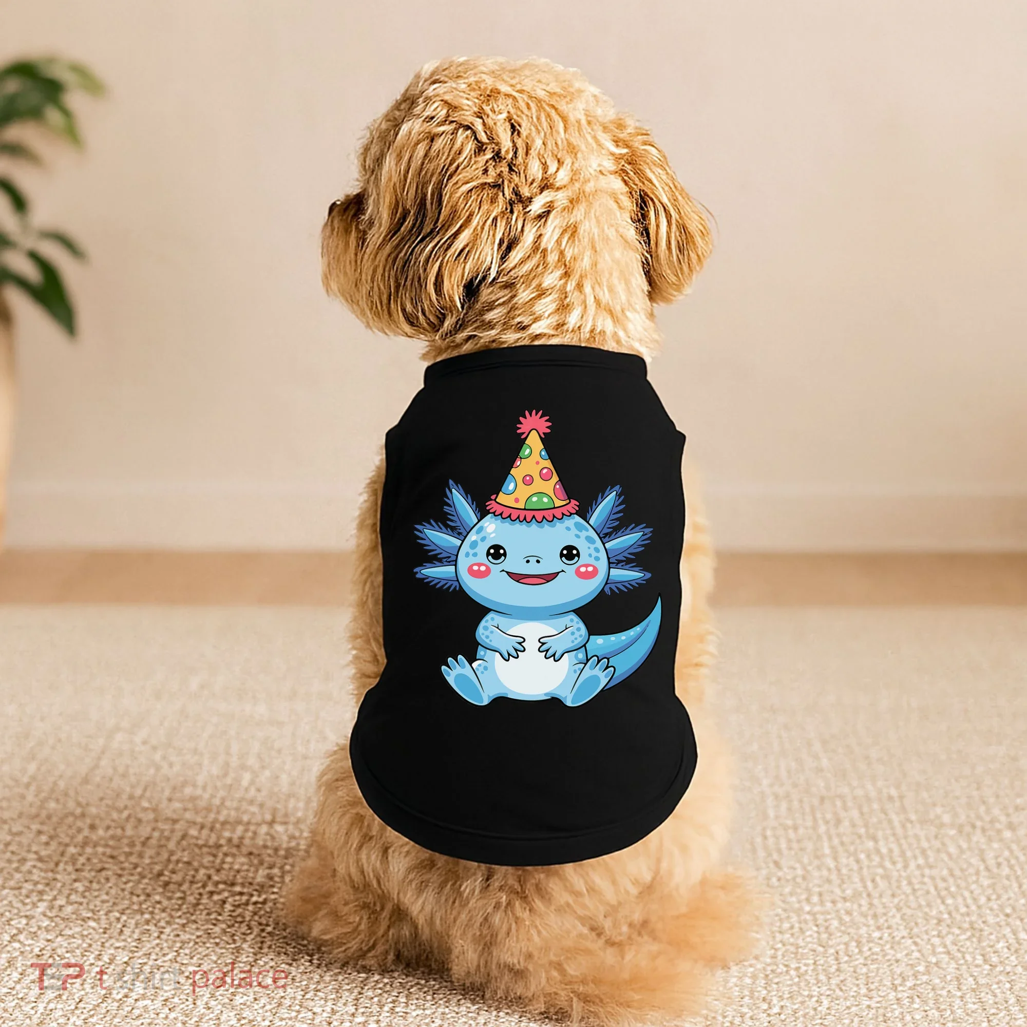 Birthday Axolotl Party Gift Doggie Tank