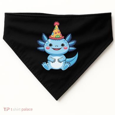 Birthday Axolotl Party Gift USA-Made Doggie Bandana