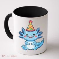 Birthday Axolotl Party Gift Coffee Mug thumb 0