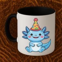 Birthday Axolotl Party Gift Coffee Mug thumb 2