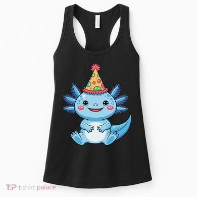 Birthday Axolotl Party Gift Women's Tank Top