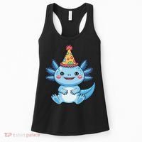 Birthday Axolotl Party Gift Women's Tank Top thumb 0