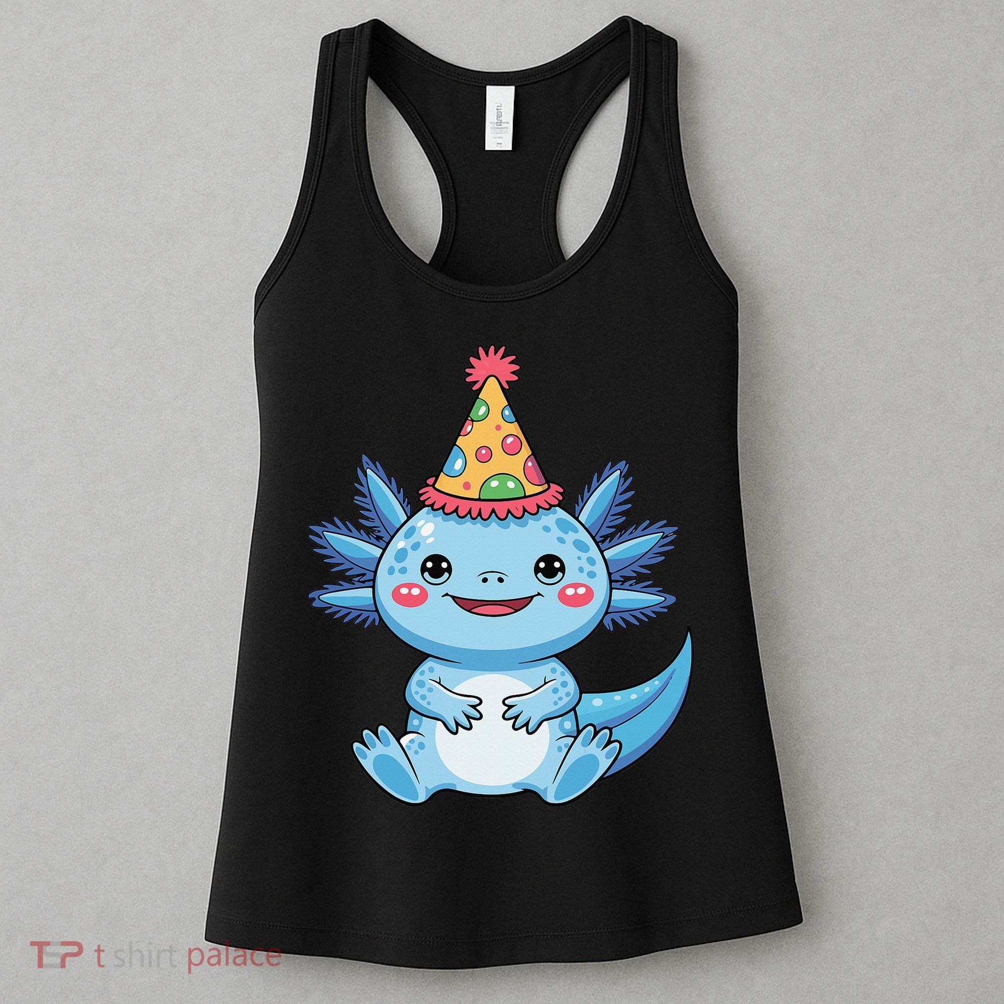 Birthday Axolotl Party Gift Women's Tank Top