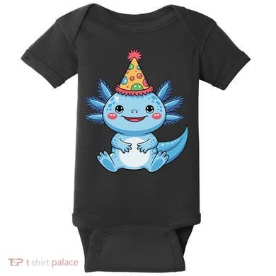 Birthday Axolotl Party Gift Baby Bodysuit