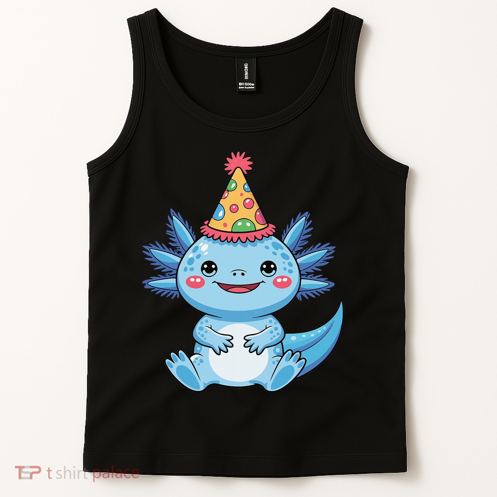 Birthday Axolotl Party Gift Tank Top