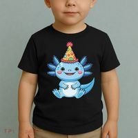 Birthday Axolotl Party Gift Toddler T-Shirt thumb 2