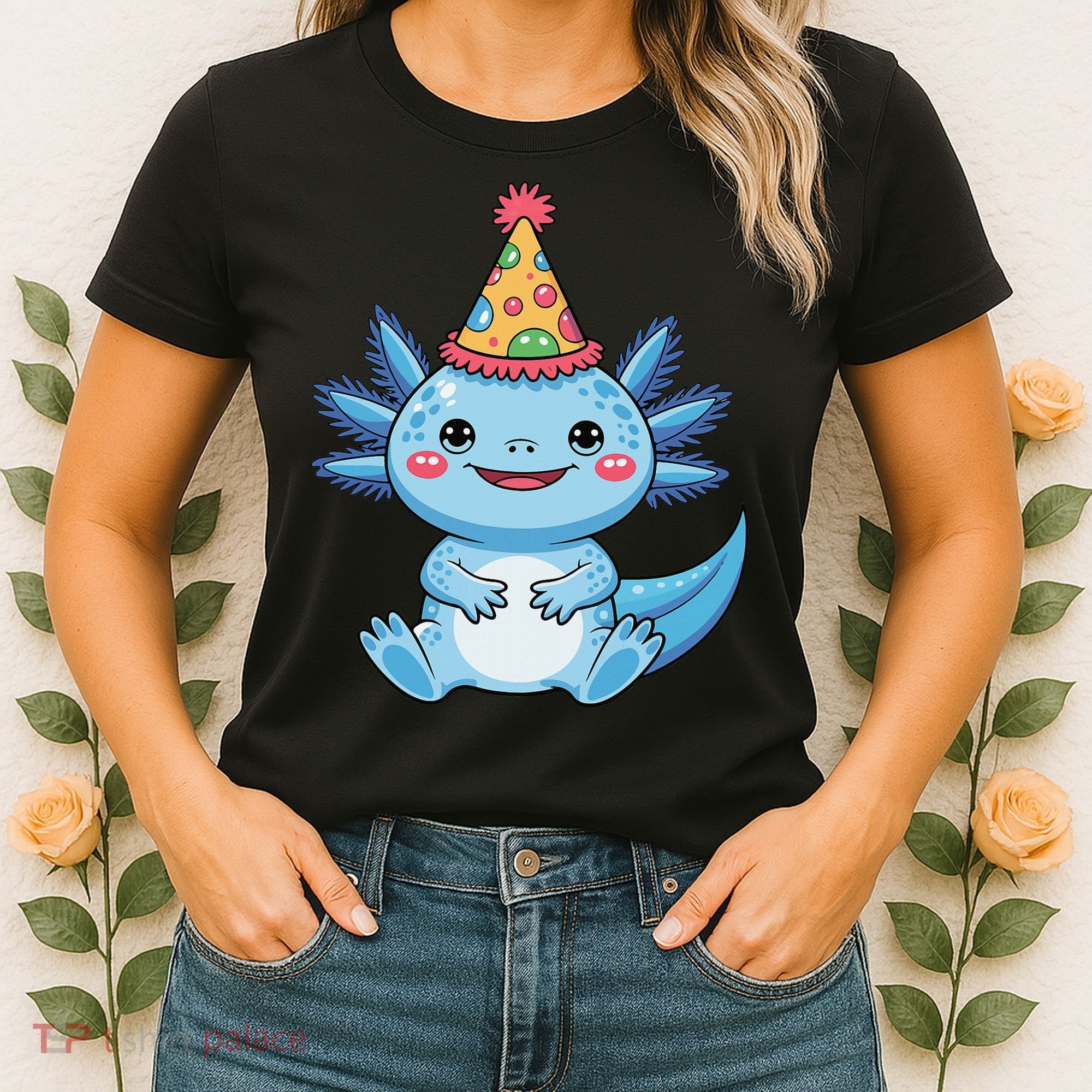 Birthday Axolotl Party Gift Women's T-Shirt