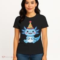 Birthday Axolotl Party Gift Women's T-Shirt thumb 4