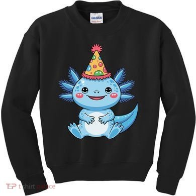 Birthday Axolotl Party Gift Kids Sweatshirt
