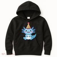 Birthday Axolotl Party Gift Kids Hoodie thumb 0