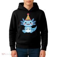 Birthday Axolotl Party Gift Kids Hoodie thumb 4