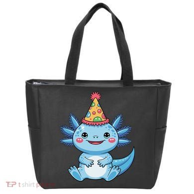 Birthday Axolotl Party Gift Tote Bag