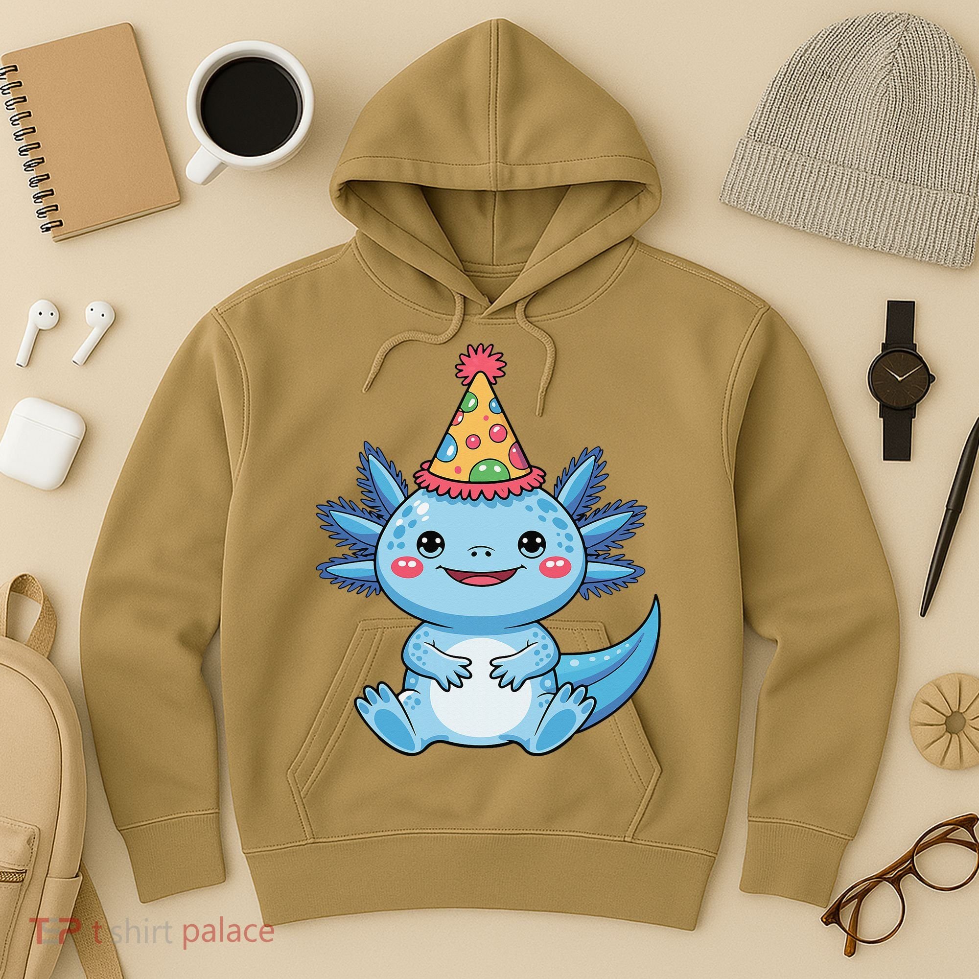 Birthday Axolotl Party Gift Hoodie