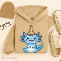 Birthday Axolotl Party Gift Hoodie thumb 4