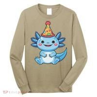 Birthday Axolotl Party Gift Long Sleeve Shirt thumb 0